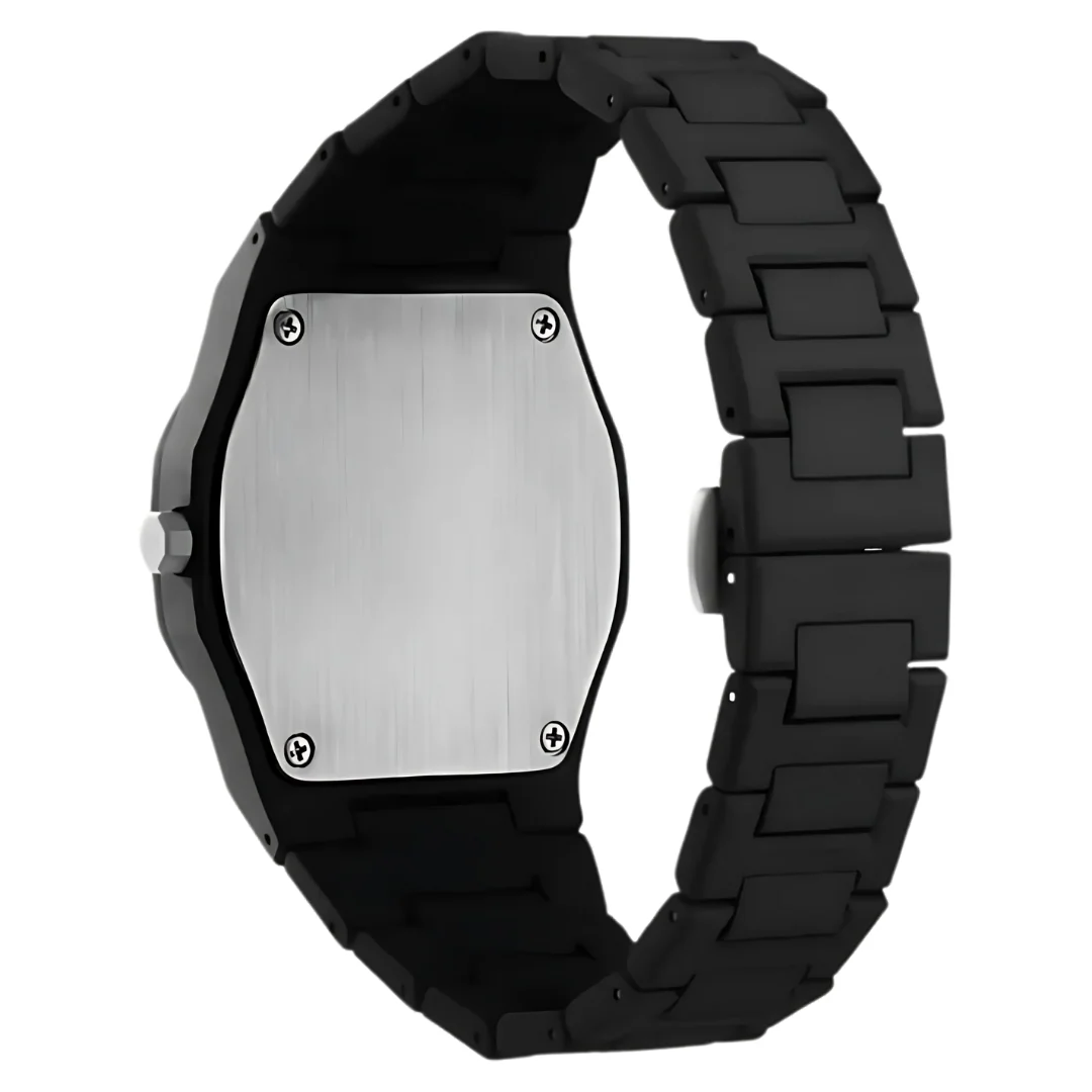 Montre minimaliste noire en céramique - Image 4