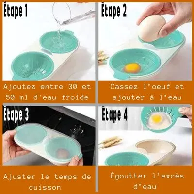 Moule en silicone pour œufs pochés - Image 4