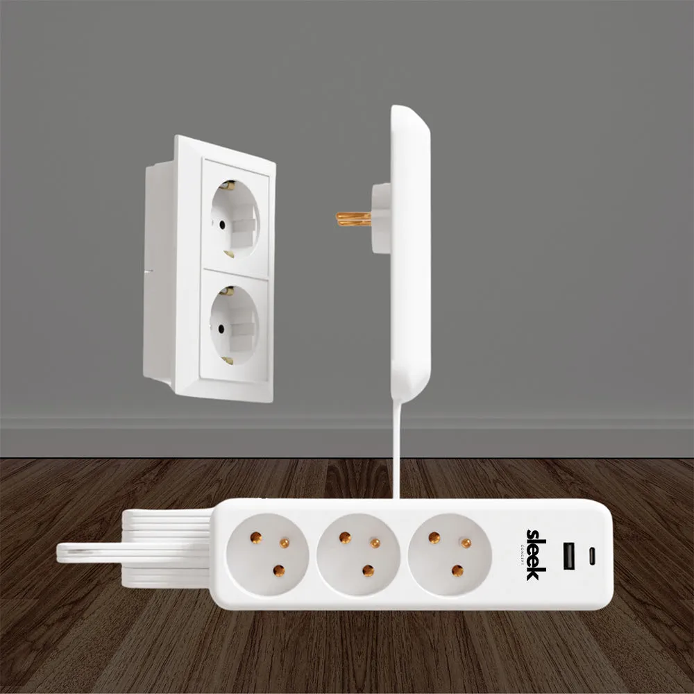 Multiprise ultra-plate avec cache-prise intégré - Image 4
