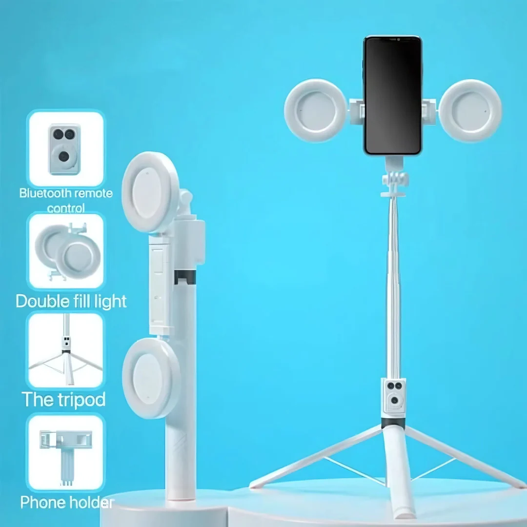 Perche à selfie rétractable et trépied polyvalent pour téléphone portable - Image 4