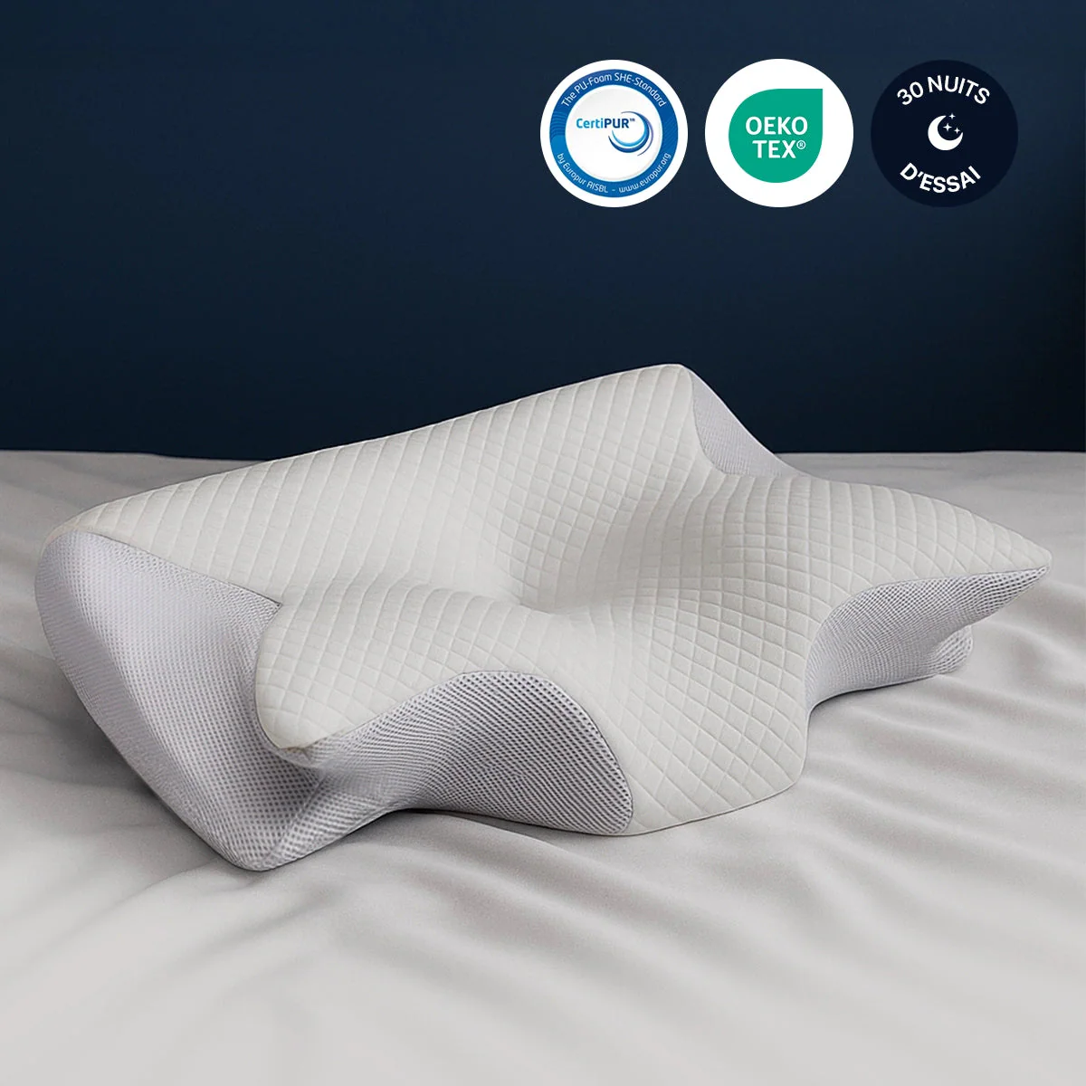 Oreiller Ergonomique Mémoire de Forme