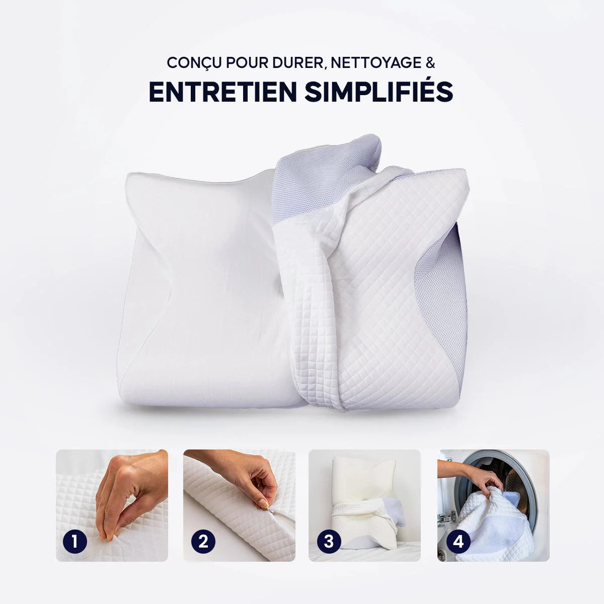 Oreiller Ergonomique Mémoire de Forme - Image 3