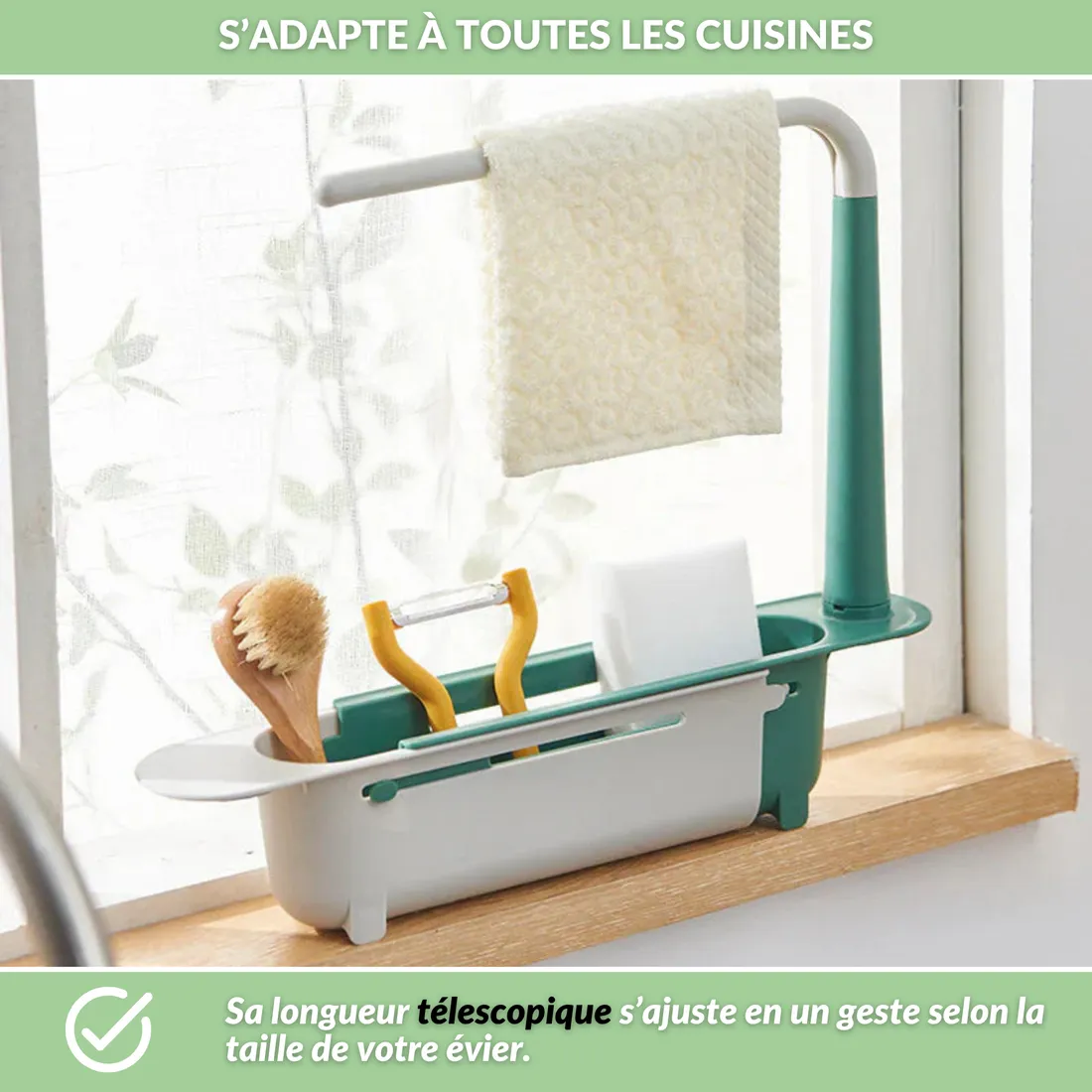 Organisateur télescopique pour évier - Image 2