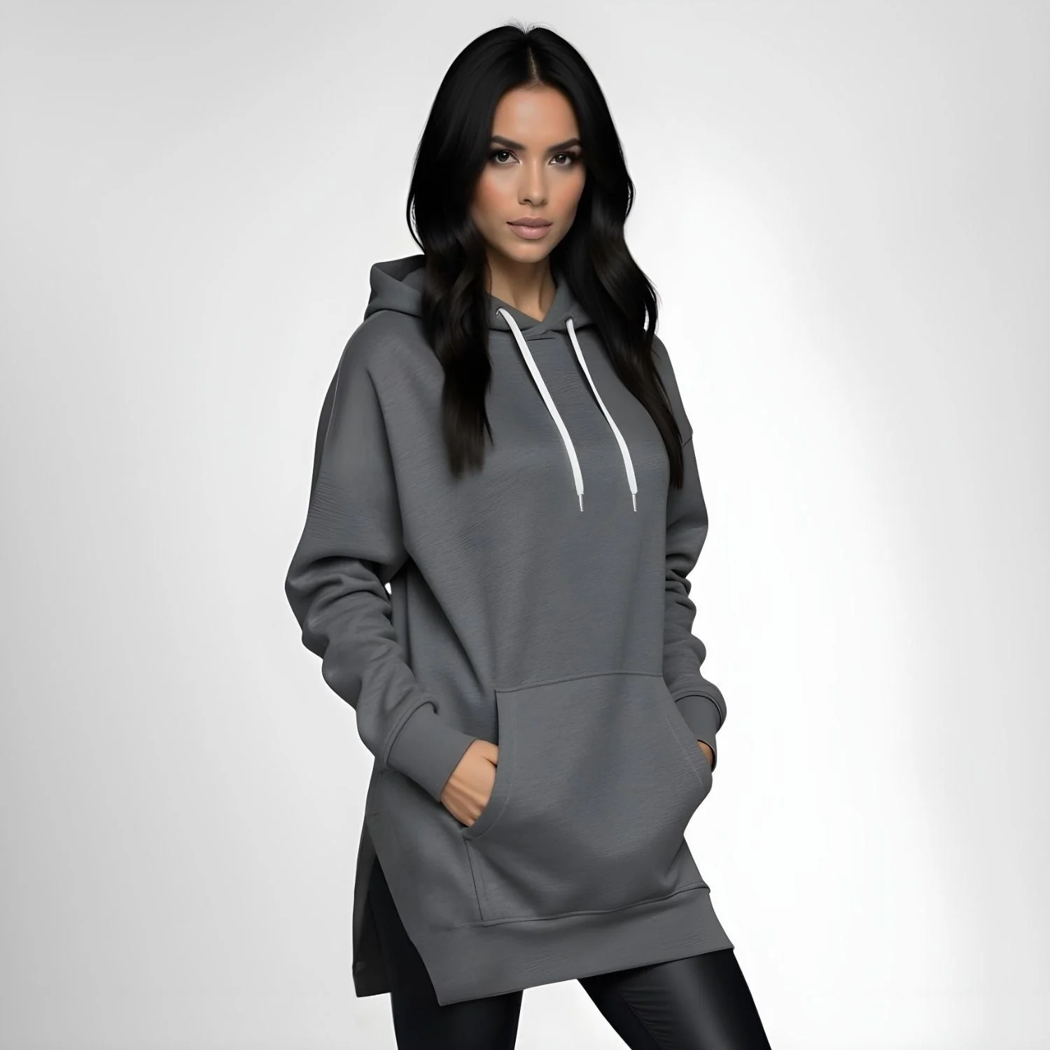Robe à capuche oversize - Image 8