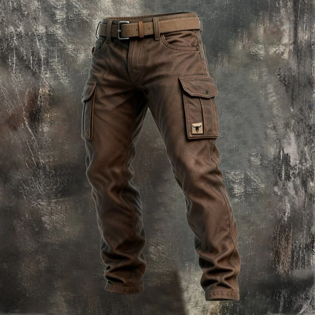 Pantalon cargo doublé homme
