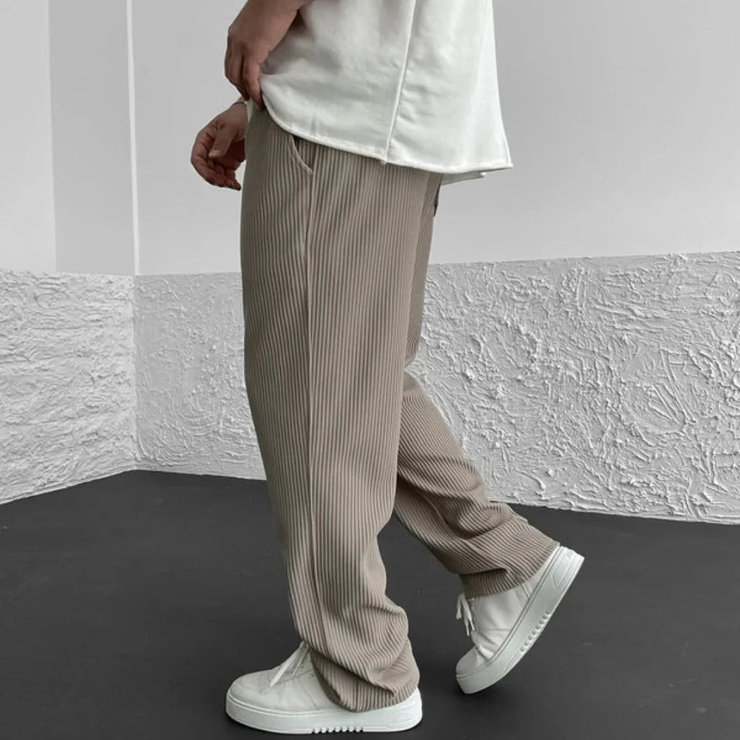 Pantalon côtelé décontracté homme