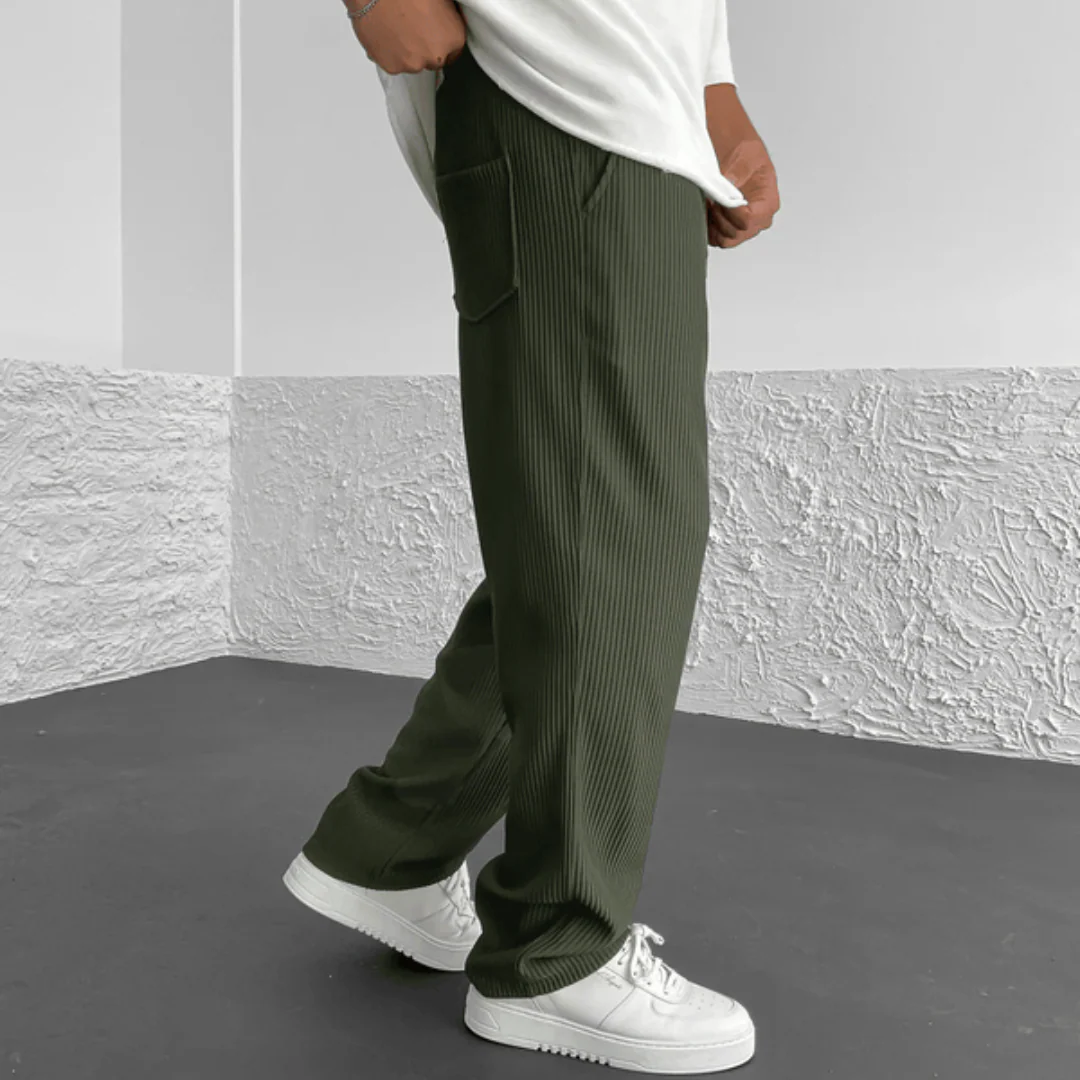 Pantalon côtelé décontracté homme - Image 3