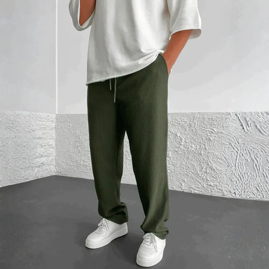 Pantalon Côtelé Taille Élastique - Image 11