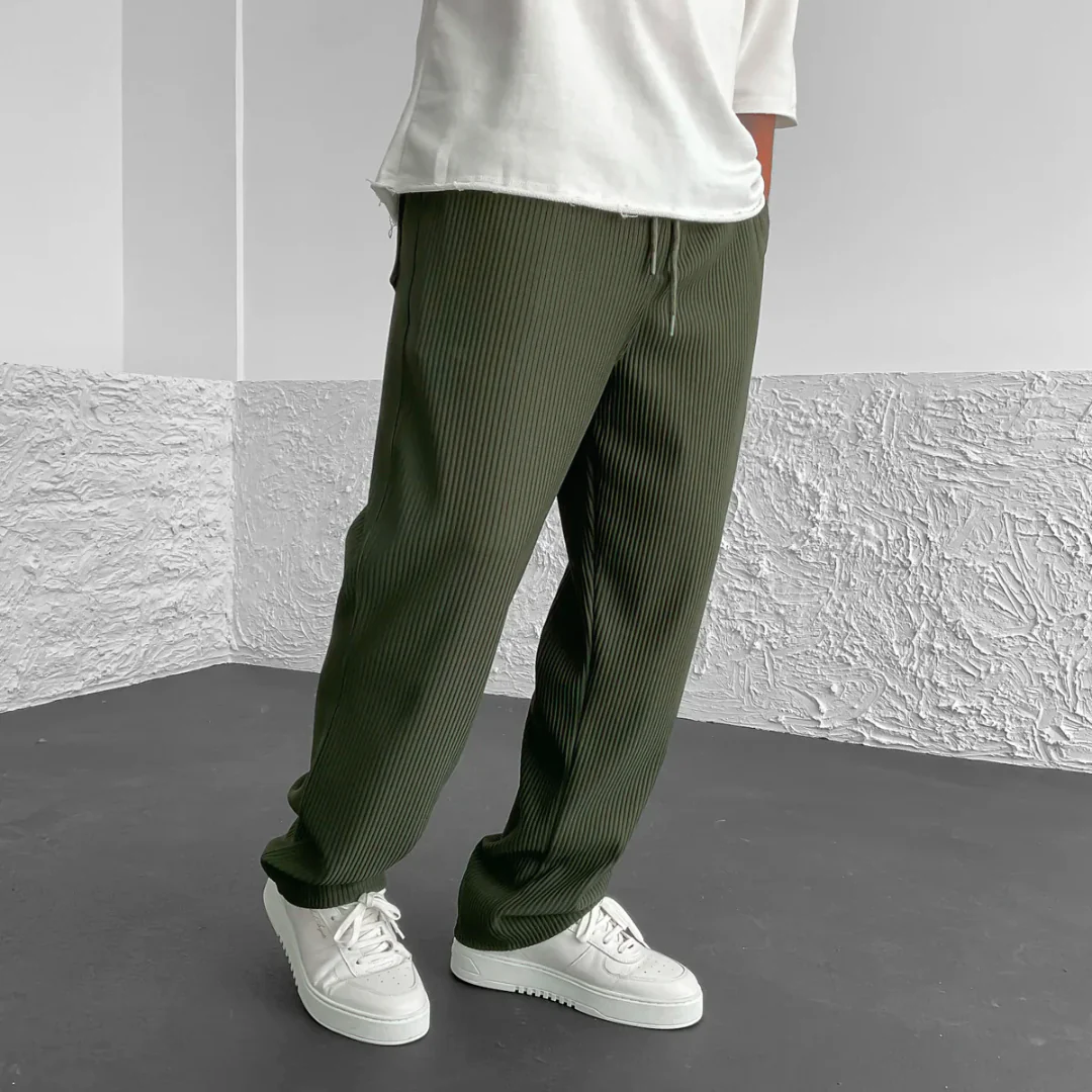 Pantalon Côtelé Taille Élastique - Image 12