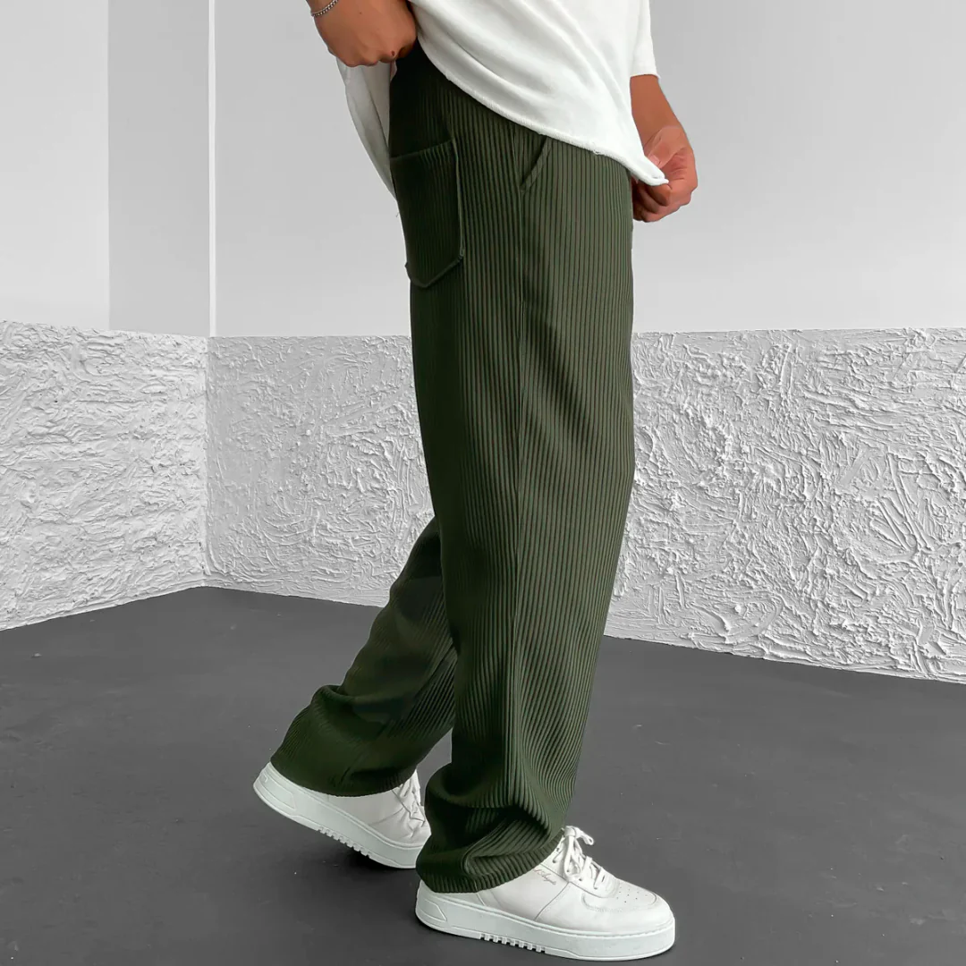 Pantalon Côtelé Taille Élastique - Image 13