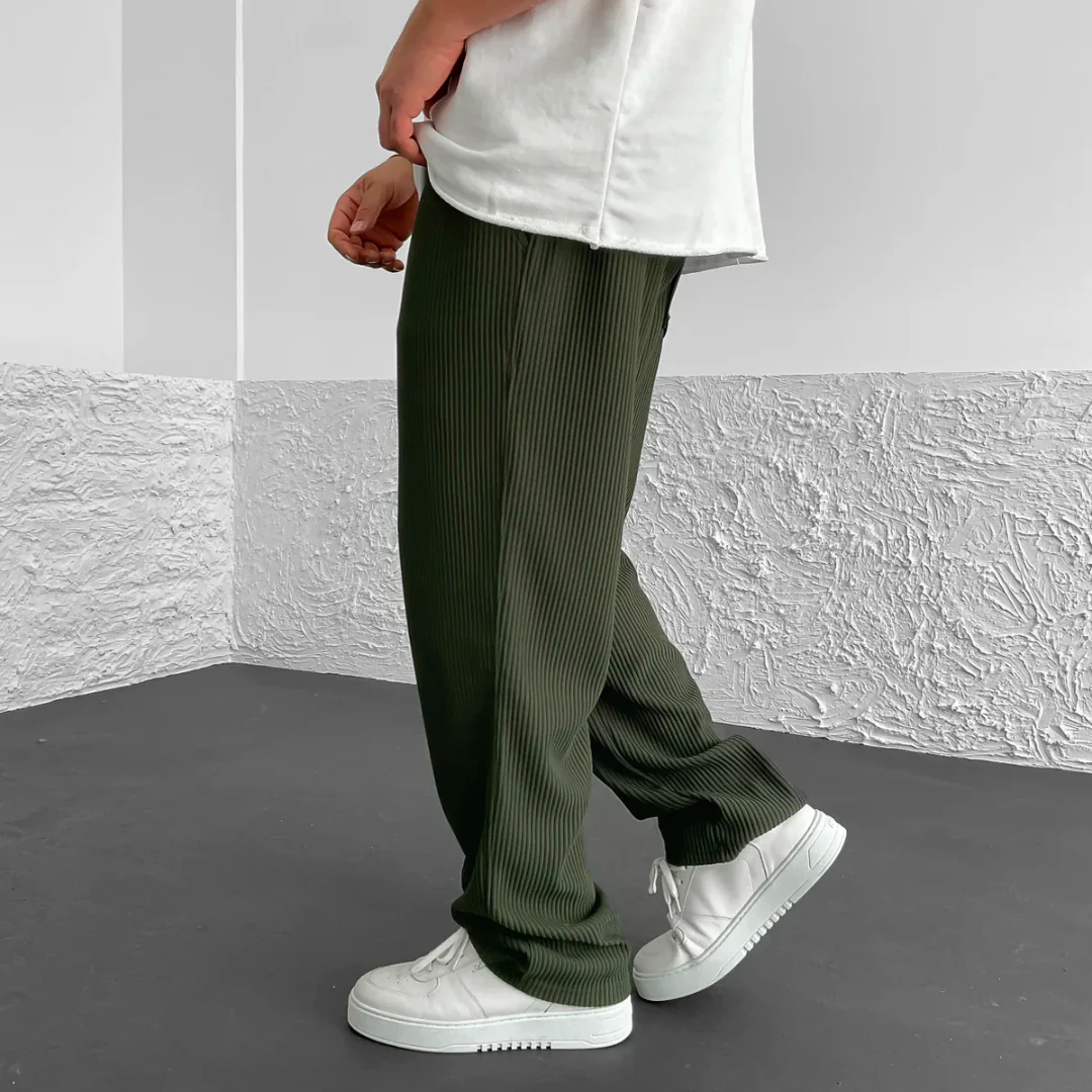 Pantalon Côtelé Taille Élastique - Image 14
