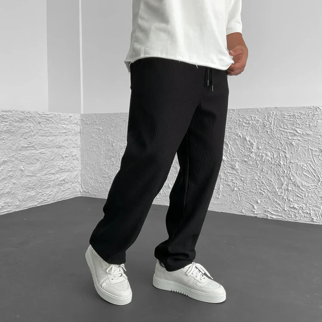 Pantalon Côtelé Taille Élastique - Image 4