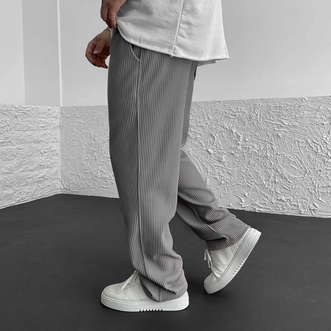 Pantalon Côtelé Taille Élastique - Image 8
