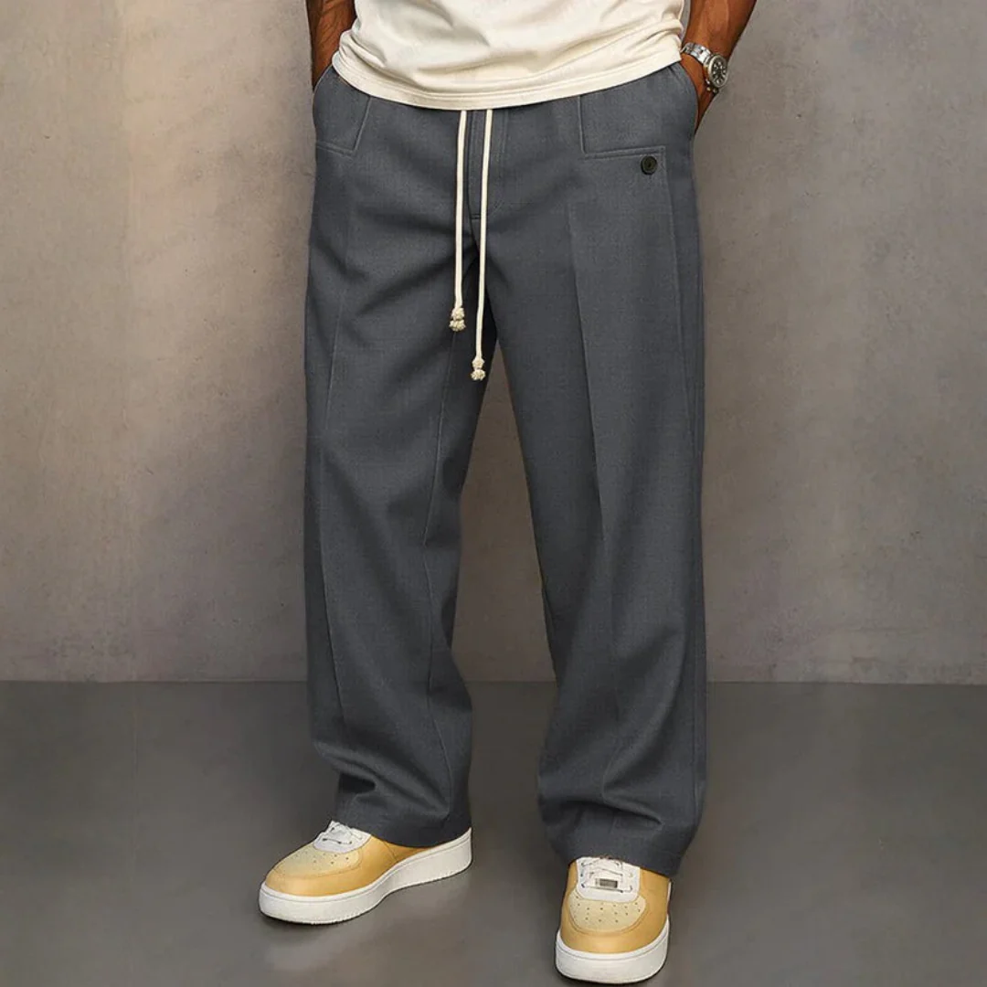 Pantalon élégant à cordon ajustable - Image 3