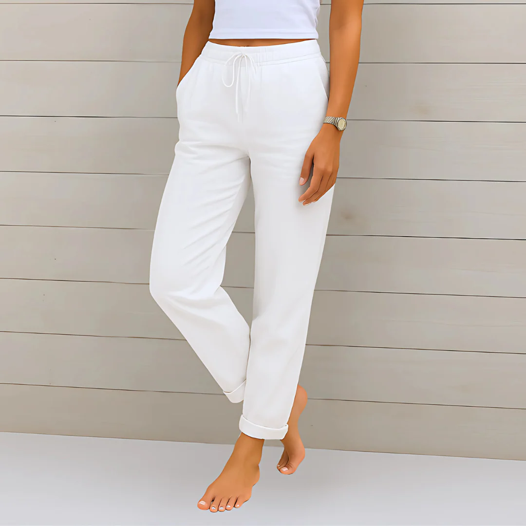 Pantalon léger en lin pour femme - Image 4