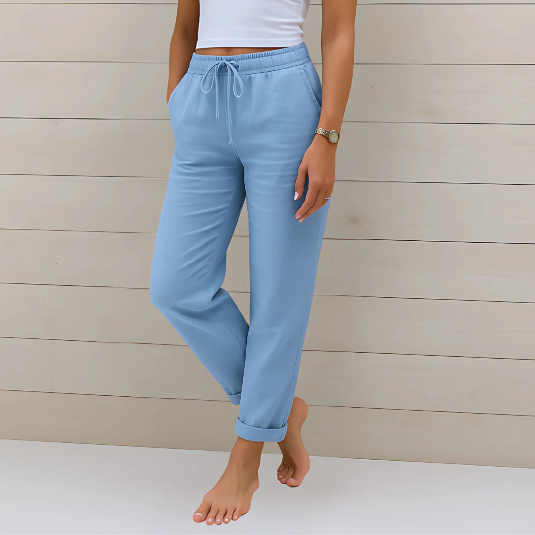 Pantalon léger en lin pour femme - Image 5
