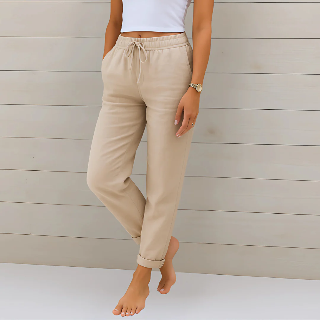 Pantalon léger en lin pour femme - Image 7