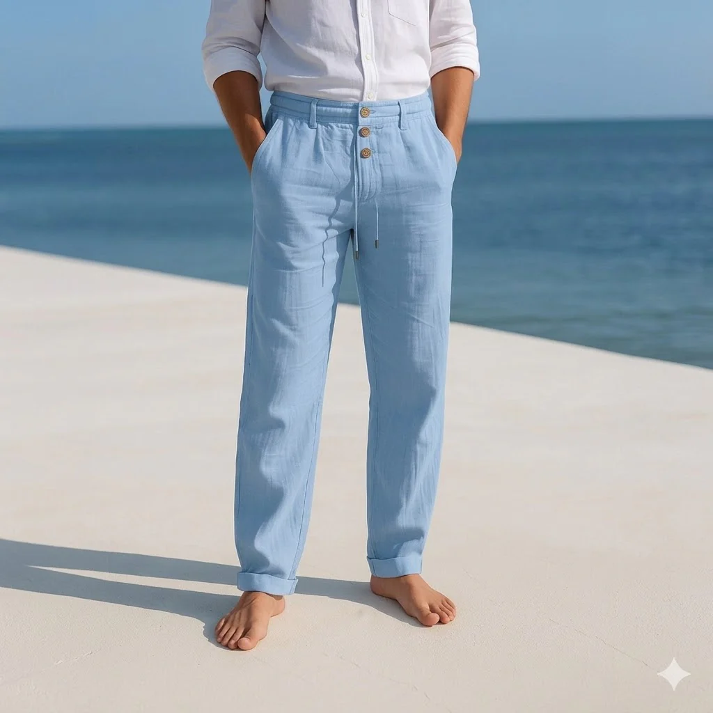 Pantalon léger en lin pour homme - Image 2