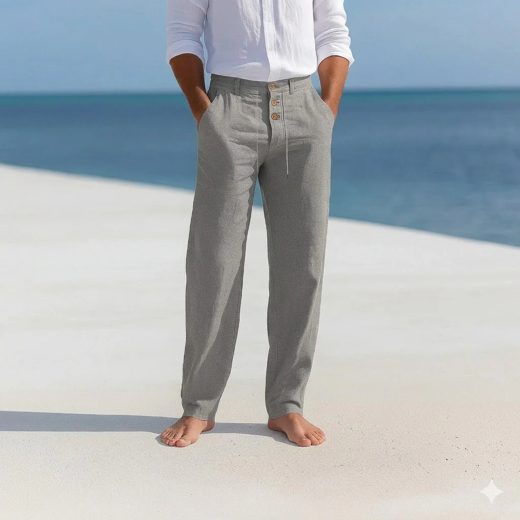 Pantalon léger en lin pour homme - Image 4