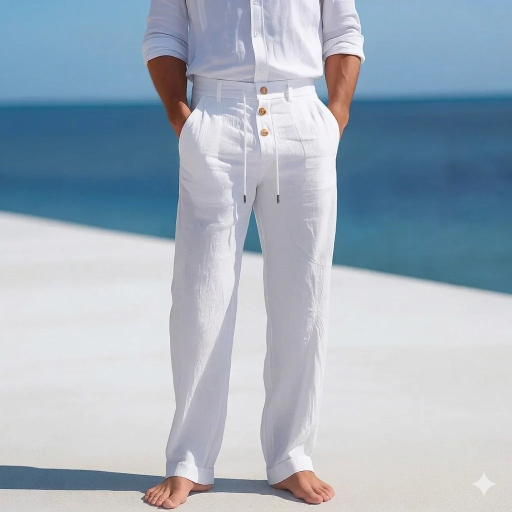Pantalon léger en lin pour homme - Image 6