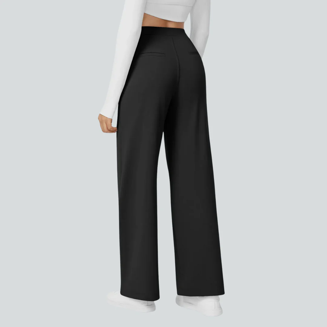 Pantalon fluide taille haute femme - Image 12