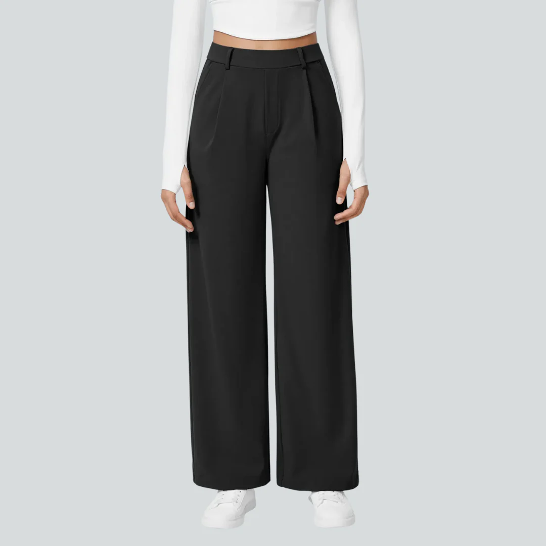 Pantalon fluide taille haute femme - Image 13