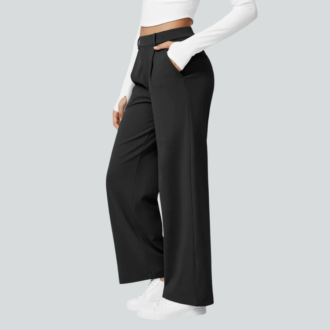 Pantalon fluide taille haute femme - Image 14