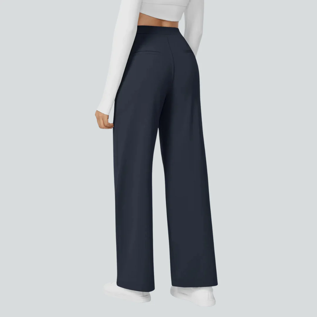 Pantalon fluide taille haute femme - Image 18