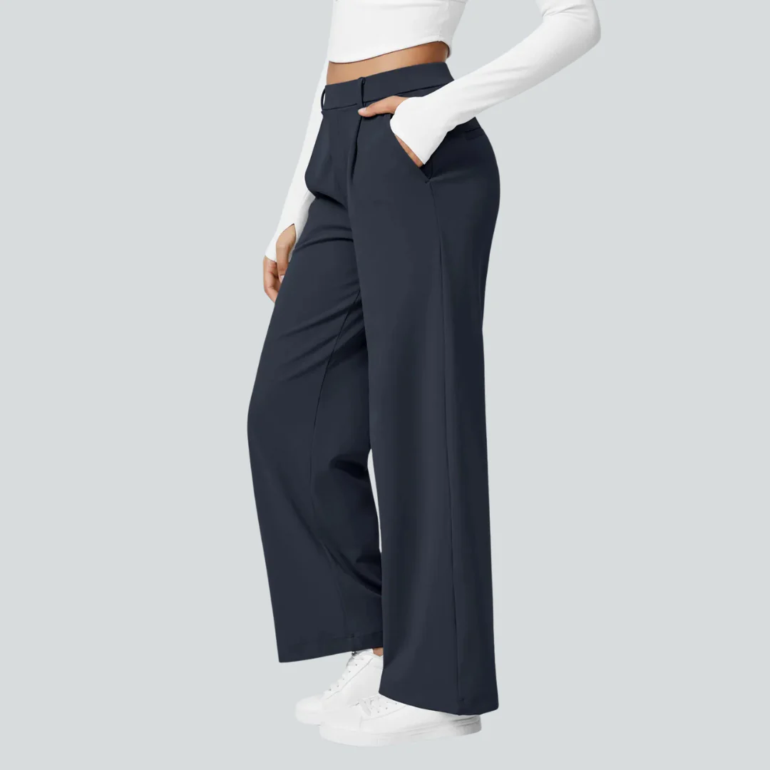 Pantalon fluide taille haute femme - Image 22