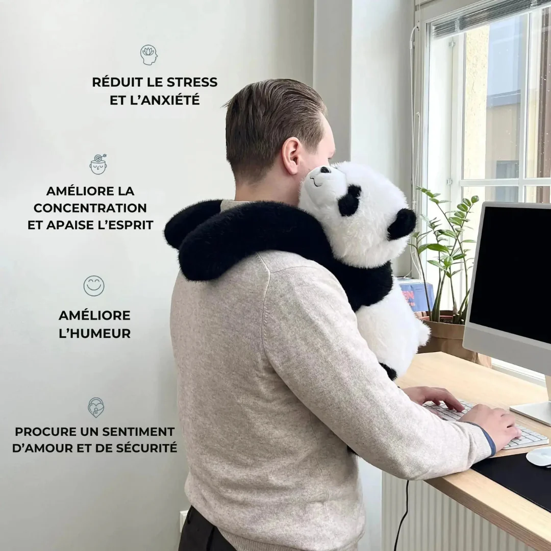 Peluche Panda Relaxante avec Bras Lestés - Image 4