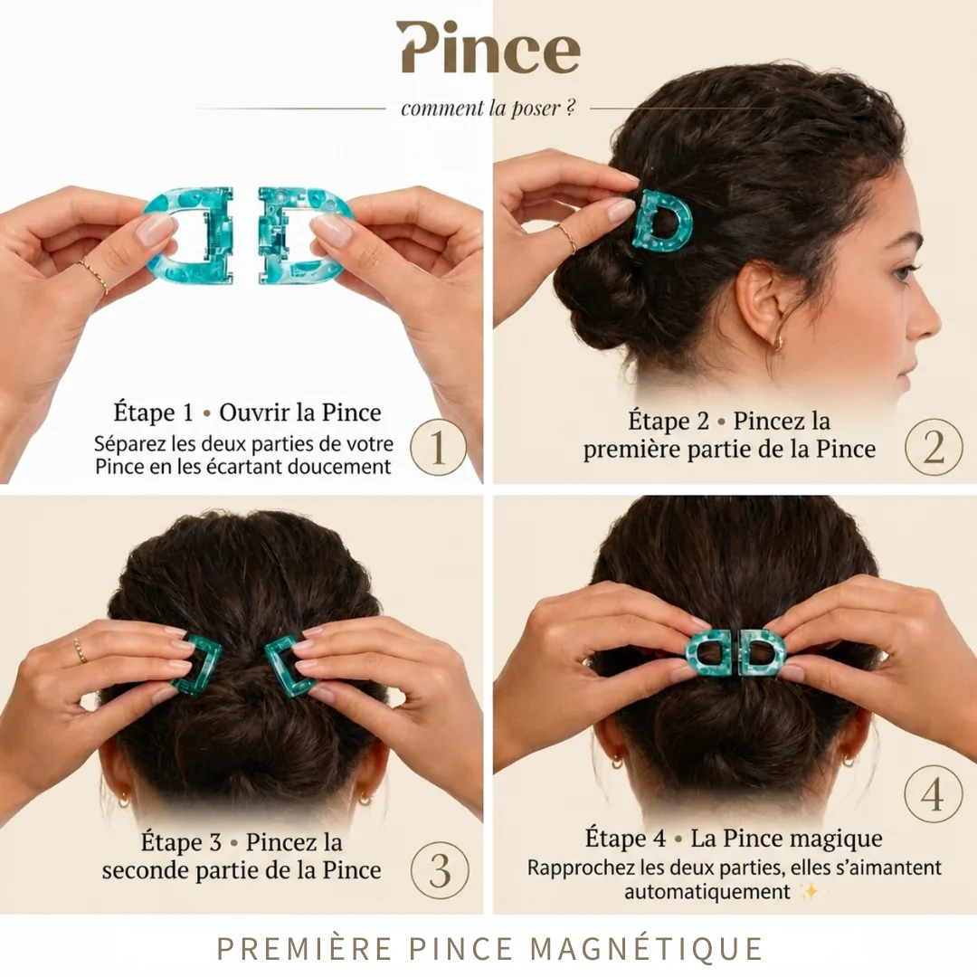 Pince à cheveux magnétique Pack de 5 - Image 14