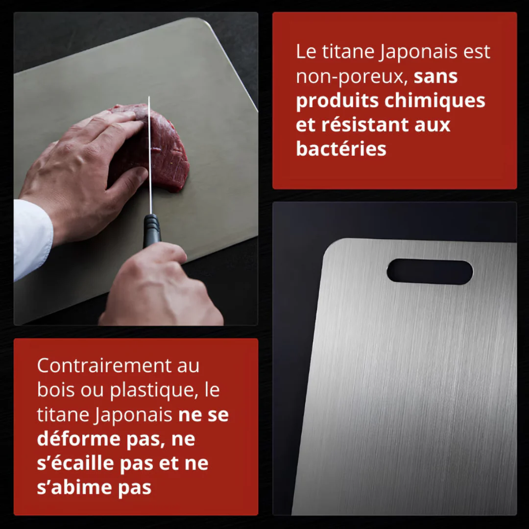 Planche à découper métal hygiénique et durable - Image 7