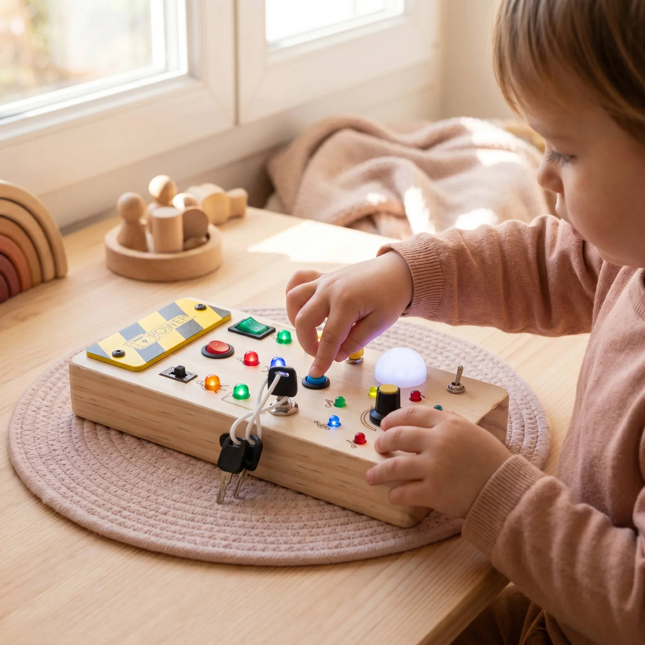 Planche Montessori sensorielle en bois - Image 6