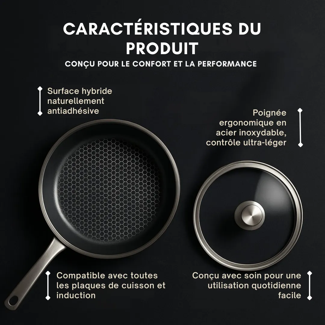 Poêle Hybride Antiadhésive - Image 2