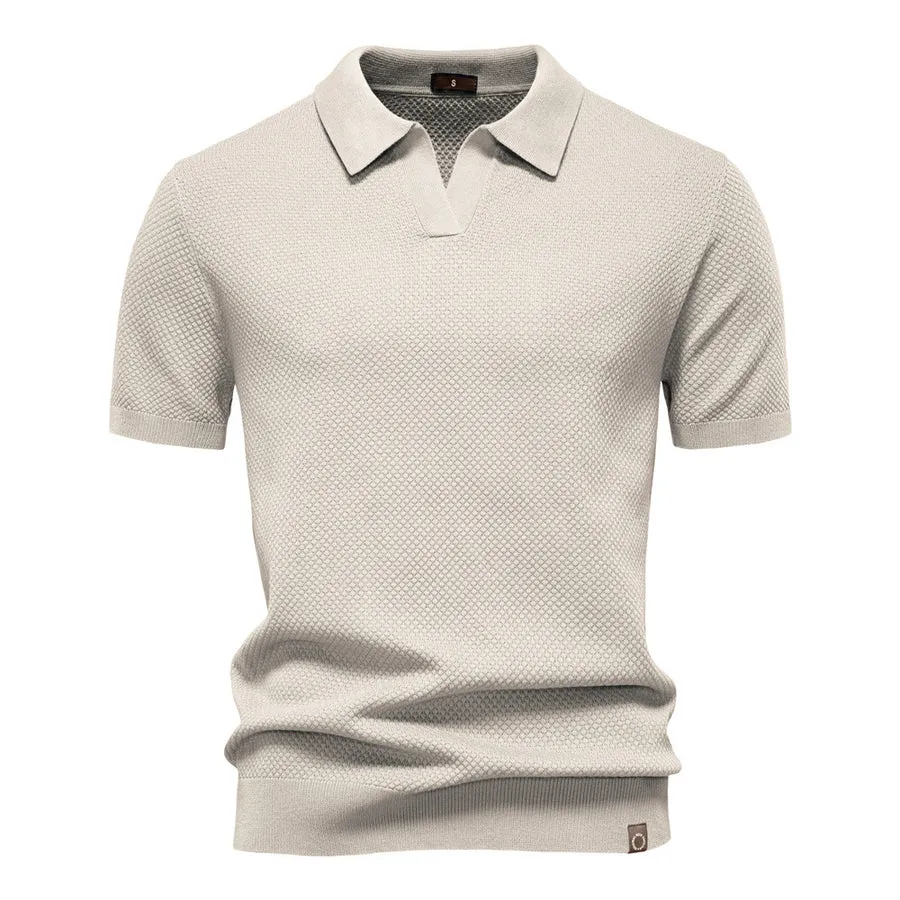 Polo-shirt structuré pour homme - Image 3