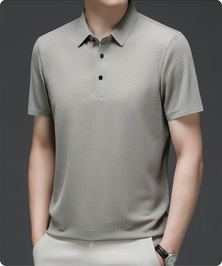 Polo texturé chic pour homme - Image 11