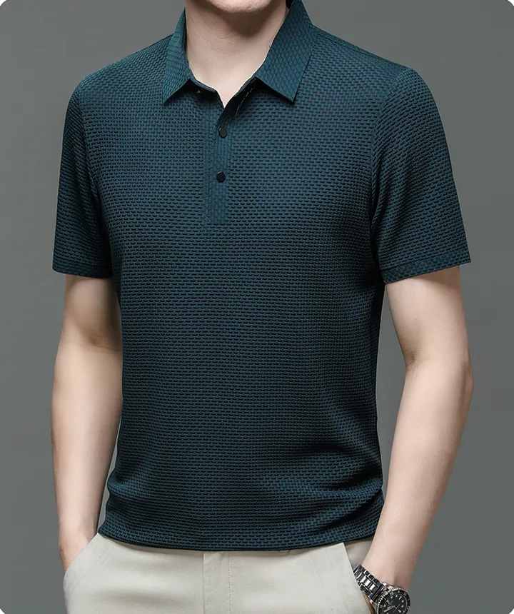 Polo texturé chic pour homme - Image 12