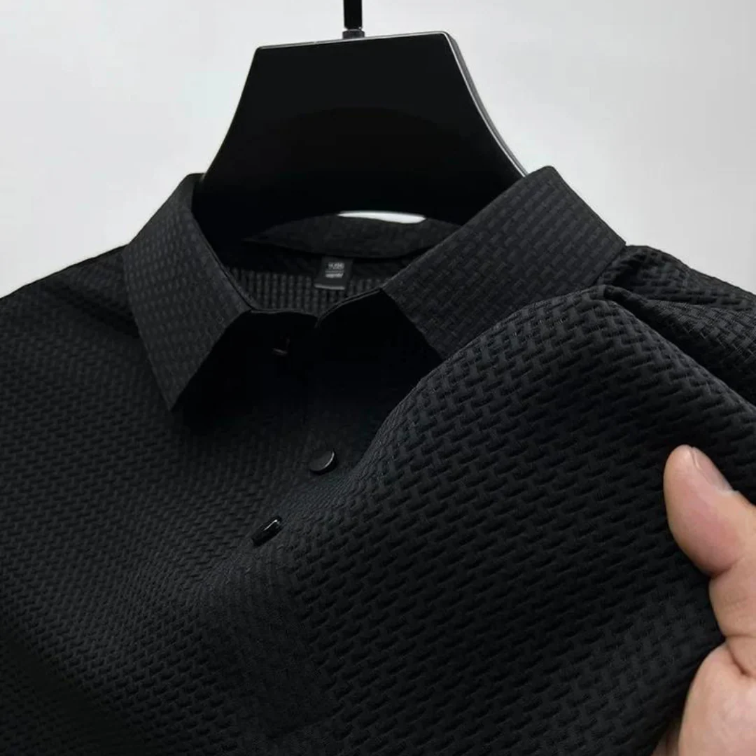 Polo texturé chic pour homme - Image 4