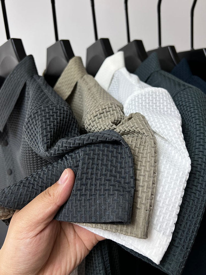 Polo texturé chic pour homme - Image 8