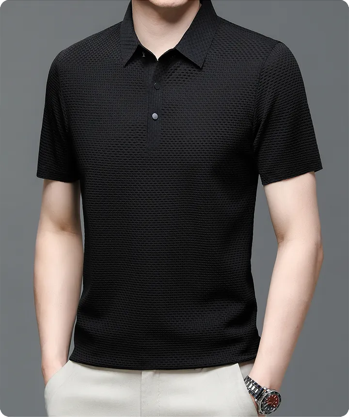 Polo texturé chic pour homme - Image 9