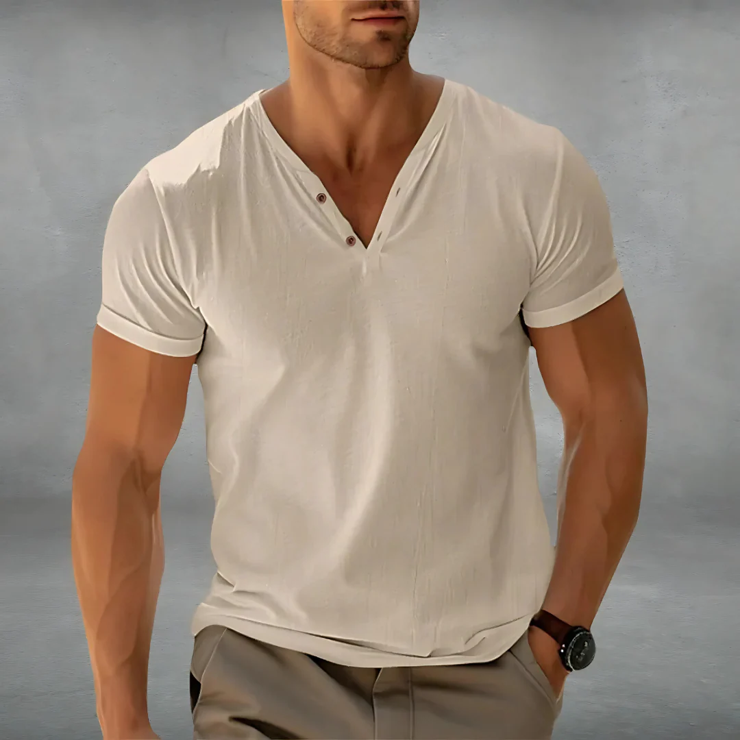 Polo-shirt homme à col boutonné été - Image 2
