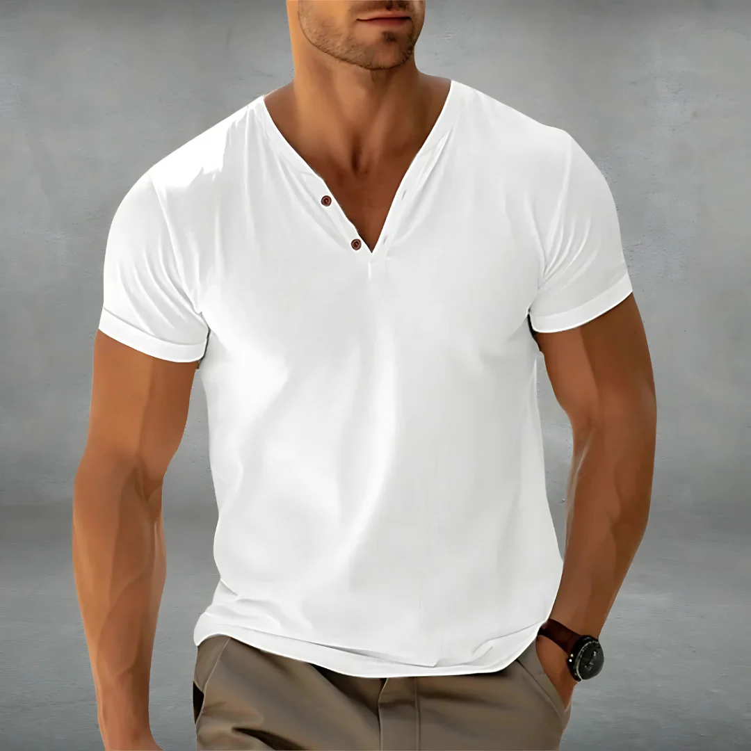 Polo-shirt homme à col boutonné été - Image 3