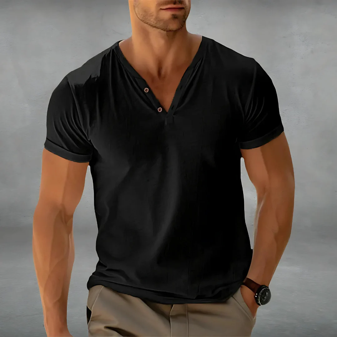 Polo-shirt homme à col boutonné été - Image 6