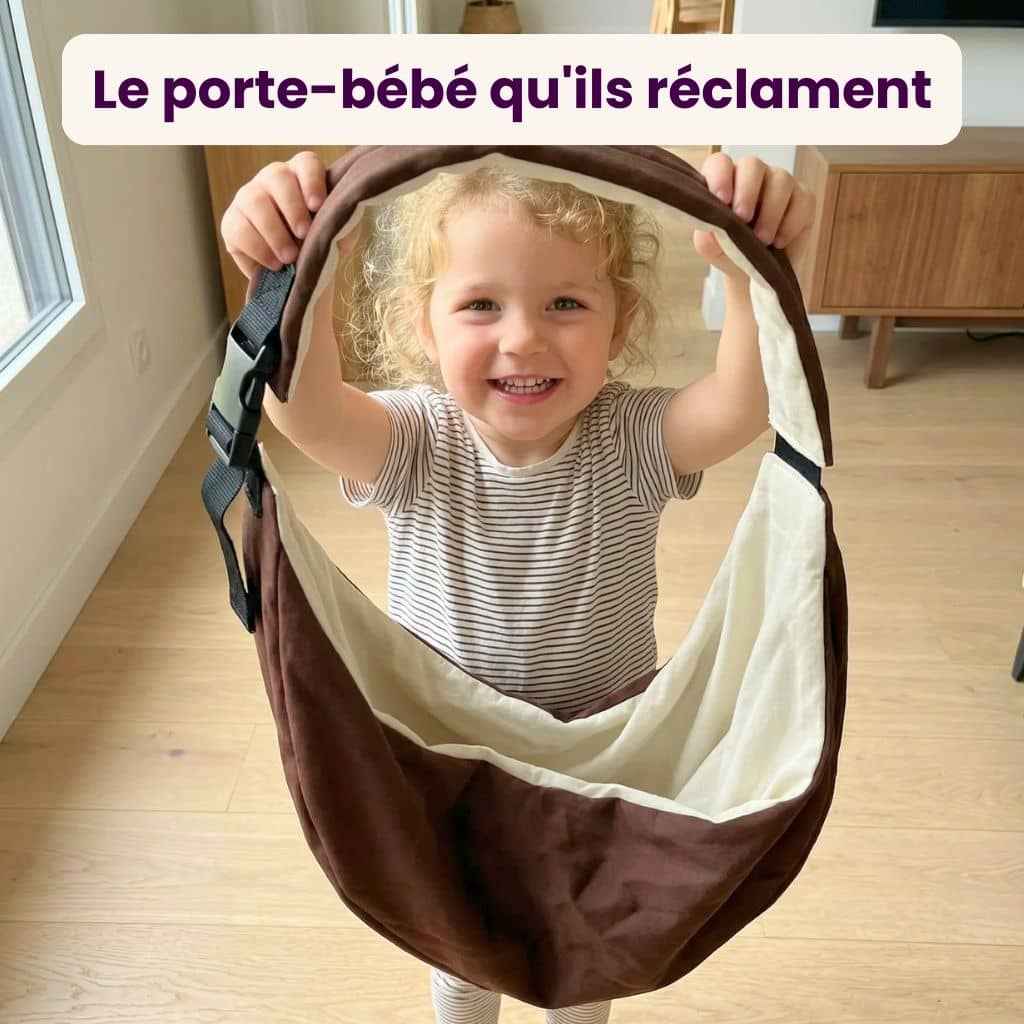 Porte-bébé bandoulière ergonomique léger et confortable - Image 21