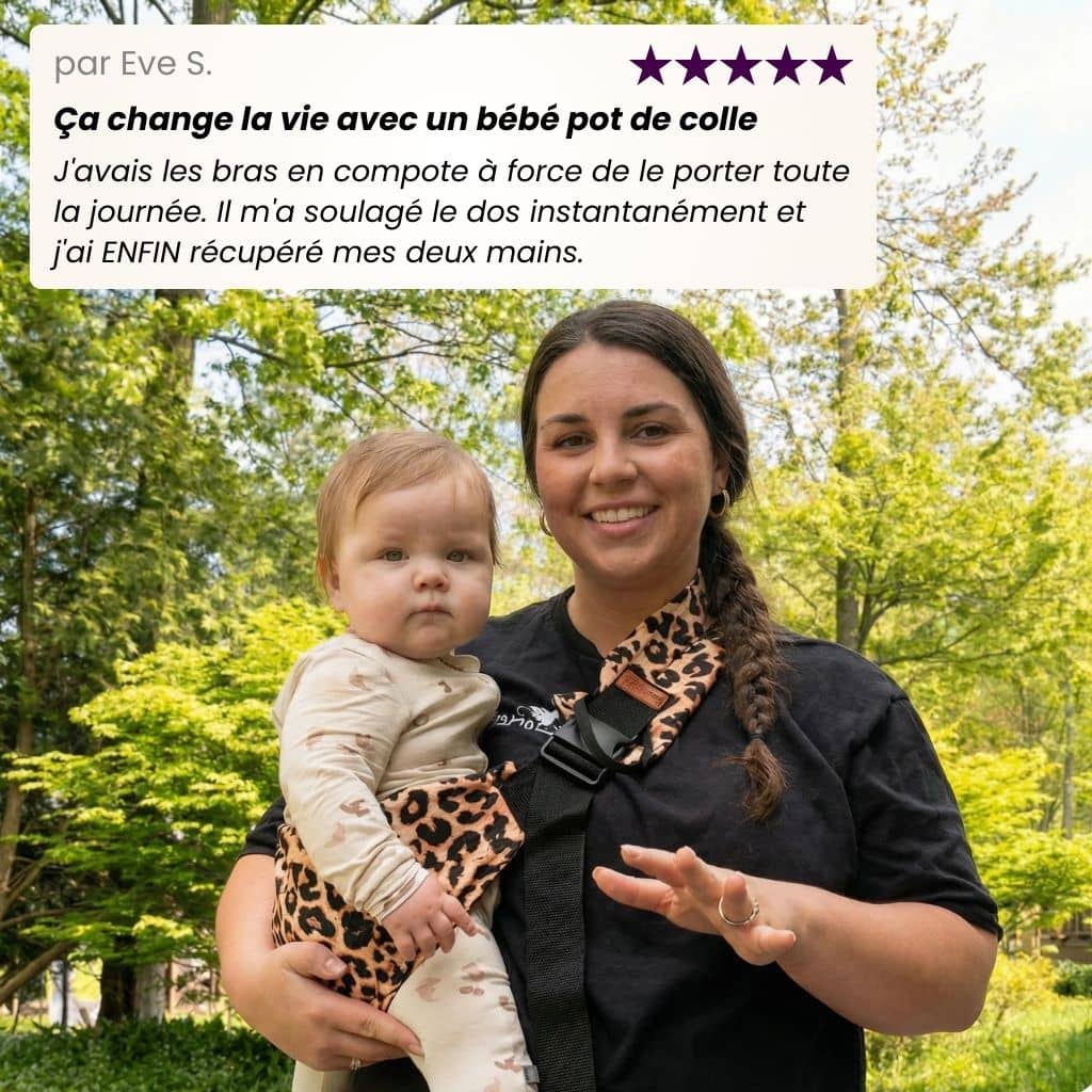 Porte-bébé bandoulière ergonomique léger et confortable - Image 4
