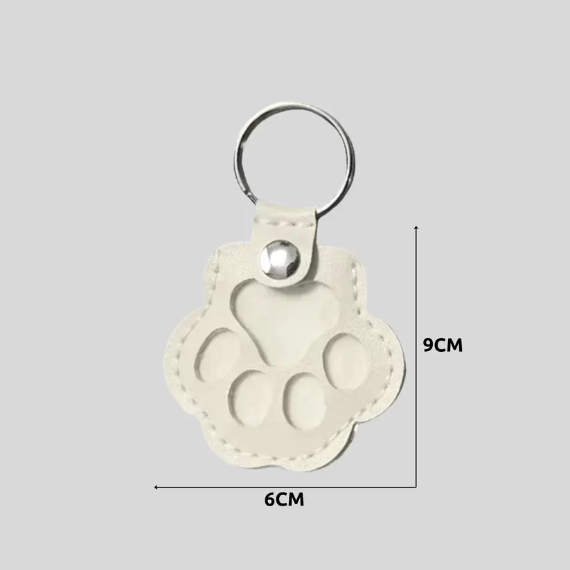 Porte-clés en cuir – Forme de patte pour les amis des animaux - Image 5