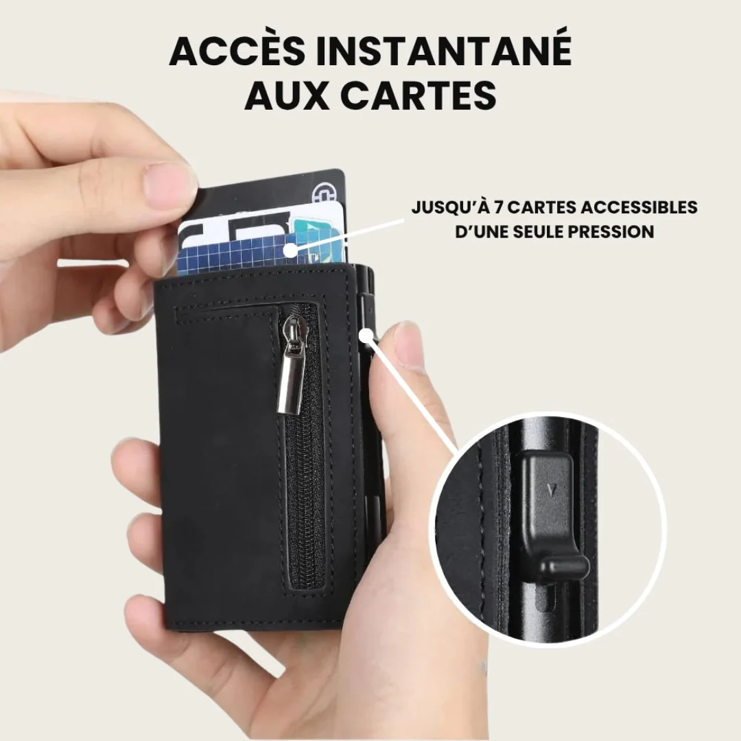 Portefeuille compact sécurisé anti-RFID - Image 2