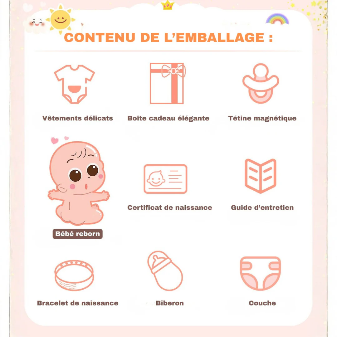 Poupée bébé réaliste en silicone souple - Image 3