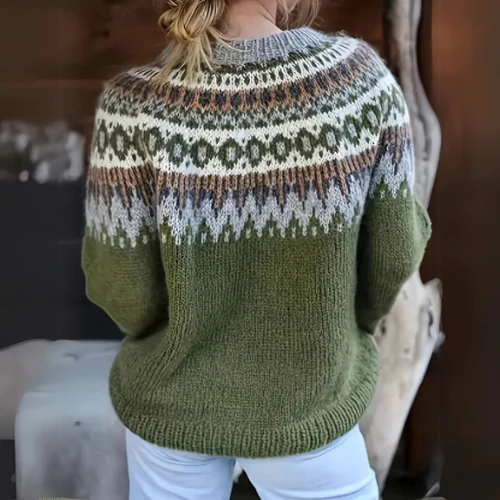 Pull chaud avec motif d'hiver - Image 2