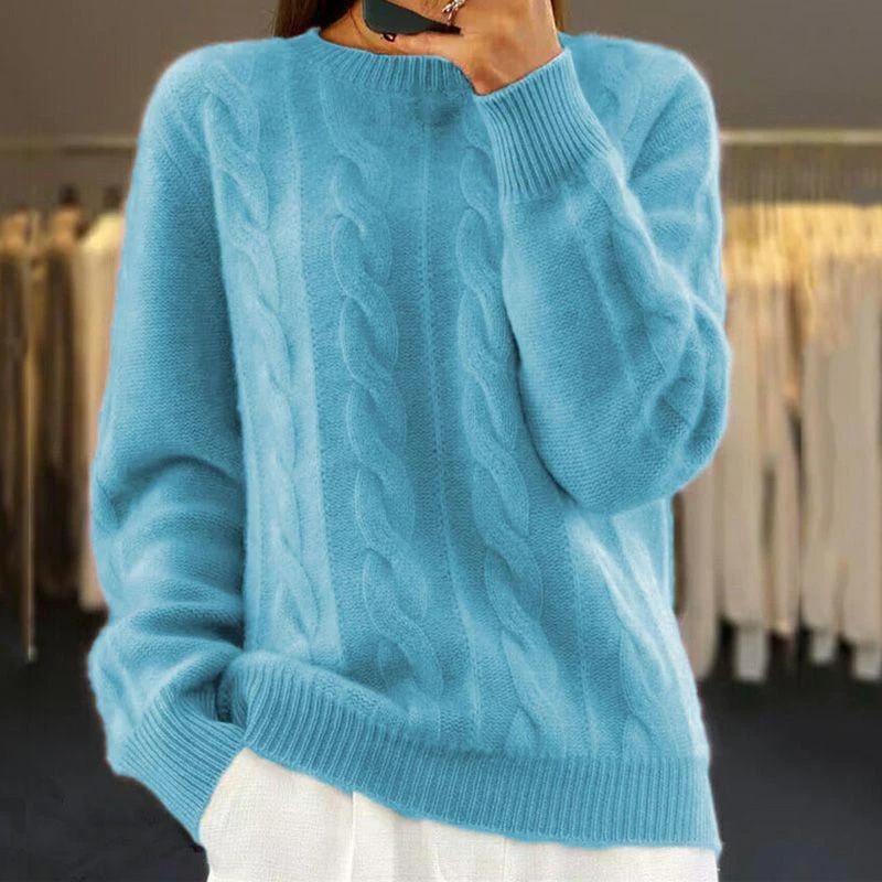 Pull doux torsadé femme - Image 5